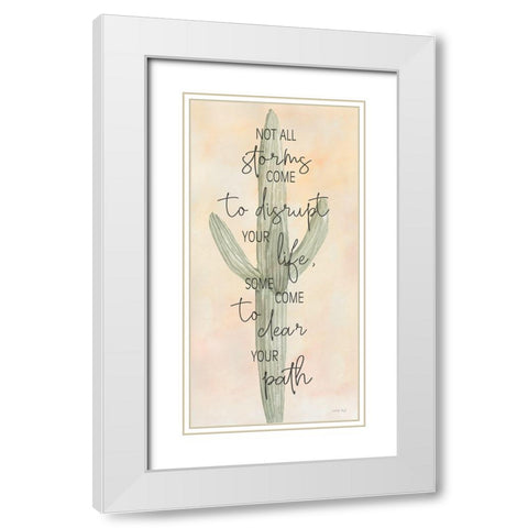 Clear Your Path White Modern Wood Framed Art Print with Double Matting by Jacobs, Cindy