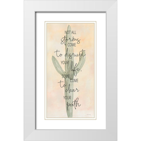 Clear Your Path White Modern Wood Framed Art Print with Double Matting by Jacobs, Cindy