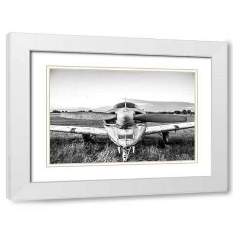 Last Flight II White Modern Wood Framed Art Print with Double Matting by Quillen, Donnie