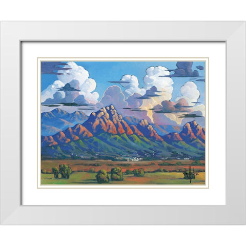 The Heavens Declare… White Modern Wood Framed Art Print with Double Matting by Hawkins, William