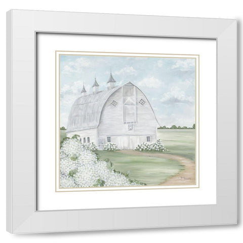 Mustardseed Barn White Modern Wood Framed Art Print with Double Matting by Hollihocks Art