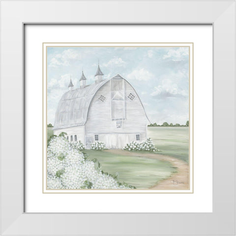 Mustardseed Barn White Modern Wood Framed Art Print with Double Matting by Hollihocks Art