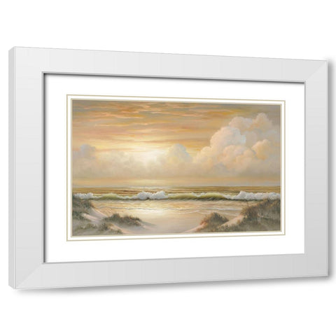 Dusk White Modern Wood Framed Art Print with Double Matting by Jaxn Blvd.