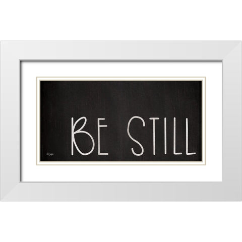 Be Still My Heart I White Modern Wood Framed Art Print with Double Matting by Jaxn Blvd.