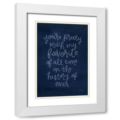 Youre Pretty Much White Modern Wood Framed Art Print with Double Matting by Jaxn Blvd.