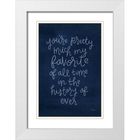 Youre Pretty Much White Modern Wood Framed Art Print with Double Matting by Jaxn Blvd.