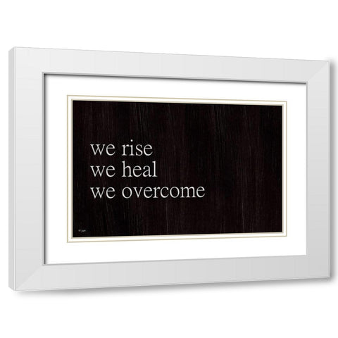 We Fall, We Rise II White Modern Wood Framed Art Print with Double Matting by Jaxn Blvd.