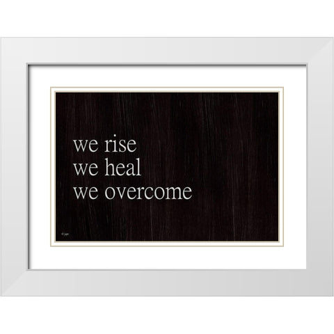 We Fall, We Rise II White Modern Wood Framed Art Print with Double Matting by Jaxn Blvd.