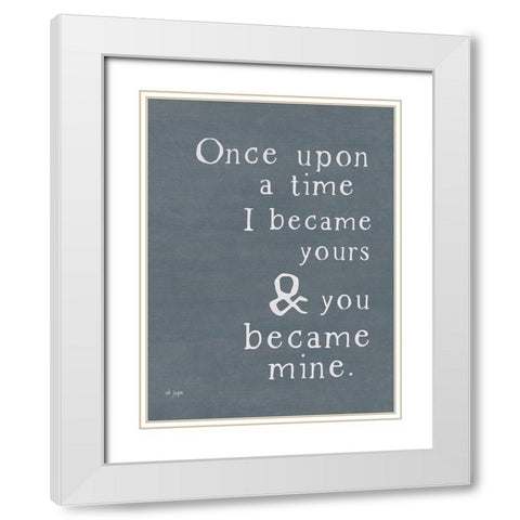Once Upon a Time White Modern Wood Framed Art Print with Double Matting by Jaxn Blvd.