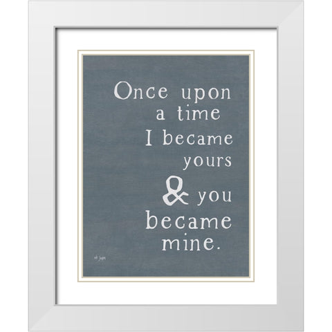 Once Upon a Time White Modern Wood Framed Art Print with Double Matting by Jaxn Blvd.