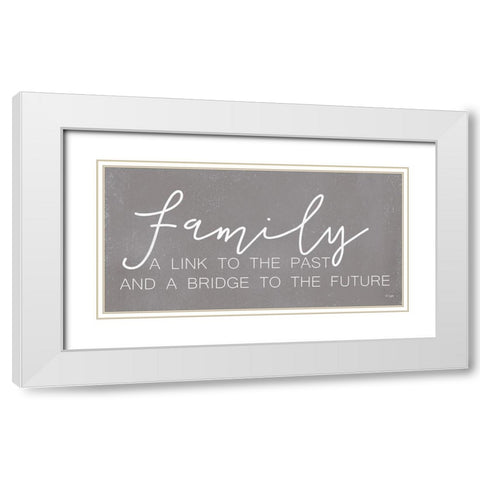 Family Past and Future White Modern Wood Framed Art Print with Double Matting by Jaxn Blvd.