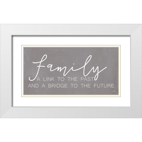 Family Past and Future White Modern Wood Framed Art Print with Double Matting by Jaxn Blvd.