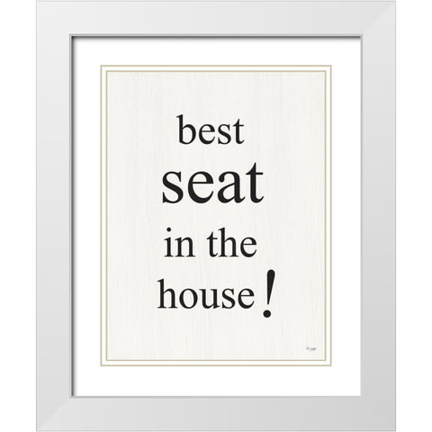 Best Seat White Modern Wood Framed Art Print with Double Matting by Jaxn Blvd.