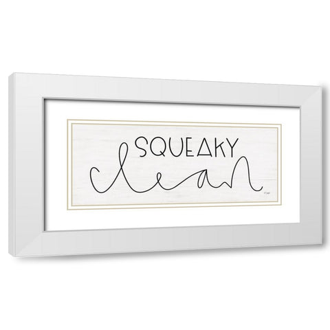 Squeaky Clean White Modern Wood Framed Art Print with Double Matting by Jaxn Blvd.