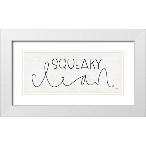Squeaky Clean White Modern Wood Framed Art Print with Double Matting by Jaxn Blvd.