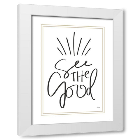See the Good White Modern Wood Framed Art Print with Double Matting by Jaxn Blvd.