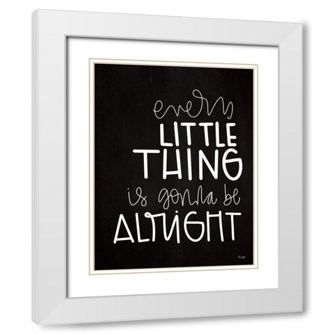 Every Little Thing White Modern Wood Framed Art Print with Double Matting by Jaxn Blvd.