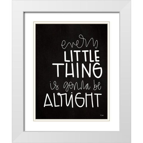 Every Little Thing White Modern Wood Framed Art Print with Double Matting by Jaxn Blvd.
