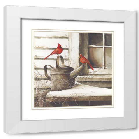 Waiting for Spring White Modern Wood Framed Art Print with Double Matting by Rossini, John