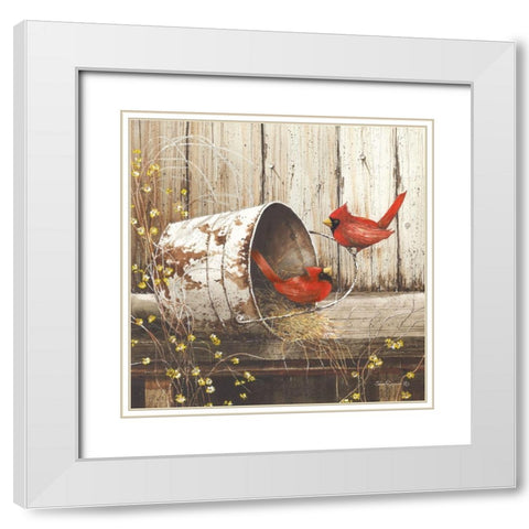 Playing Around White Modern Wood Framed Art Print with Double Matting by Rossini, John