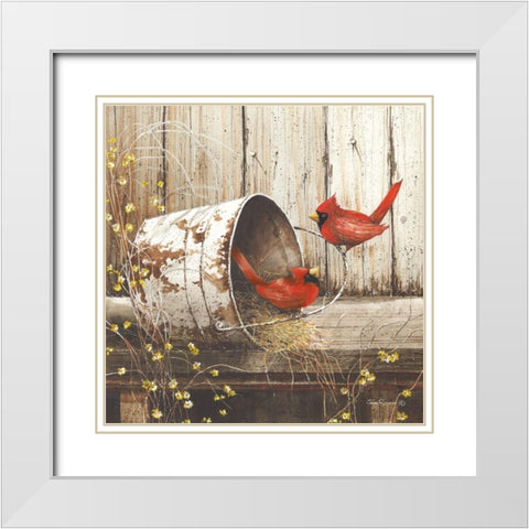 Playing Around White Modern Wood Framed Art Print with Double Matting by Rossini, John