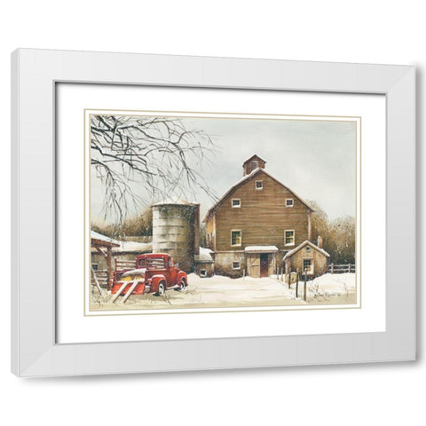 Clearing Out White Modern Wood Framed Art Print with Double Matting by Rossini, John