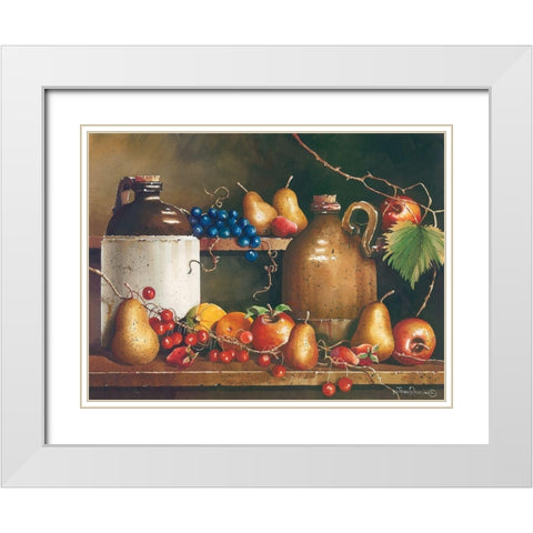 A Passion for Fruit White Modern Wood Framed Art Print with Double Matting by Rossini, John