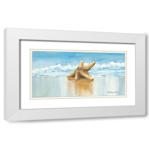 Sea Treasure White Modern Wood Framed Art Print with Double Matting by Rossini, John