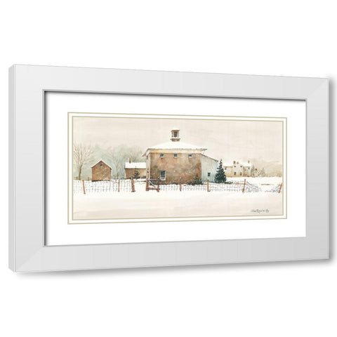 Open Gate White Modern Wood Framed Art Print with Double Matting by Rossini, John