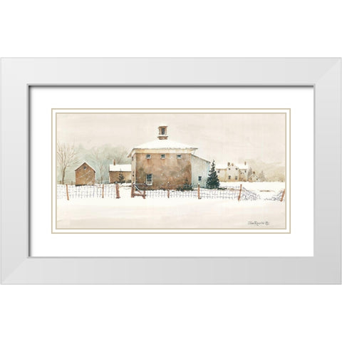 Open Gate White Modern Wood Framed Art Print with Double Matting by Rossini, John