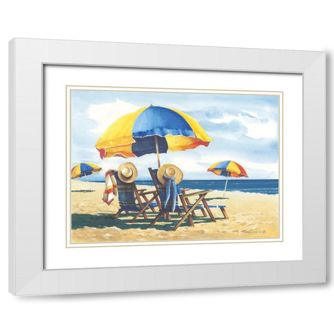 His And Hers White Modern Wood Framed Art Print with Double Matting by Rossini, John