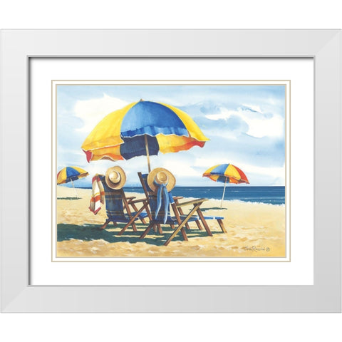 His And Hers White Modern Wood Framed Art Print with Double Matting by Rossini, John