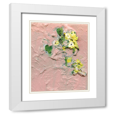 Trampled Beauty White Modern Wood Framed Art Print with Double Matting by Kamdon Kreations