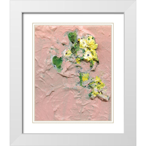 Trampled Beauty White Modern Wood Framed Art Print with Double Matting by Kamdon Kreations