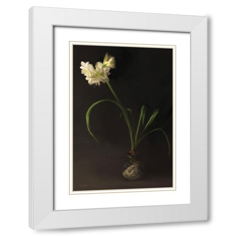 Vintage Piece in the Window White Modern Wood Framed Art Print with Double Matting by Kamdon Kreations