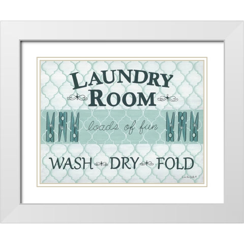 Loads of Fun White Modern Wood Framed Art Print with Double Matting by Kennedy, Lisa