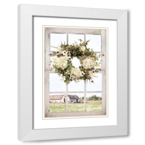 Pleasant View White Modern Wood Framed Art Print with Double Matting by Deiter, Lori