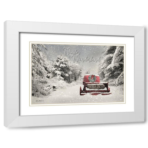 Winter Wonderland White Modern Wood Framed Art Print with Double Matting by Deiter, Lori