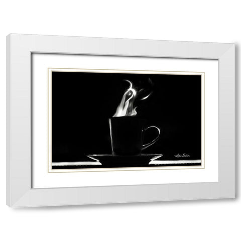 Coffee Time I White Modern Wood Framed Art Print with Double Matting by Deiter, Lori