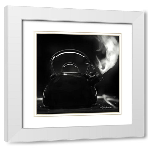 Tea Time II White Modern Wood Framed Art Print with Double Matting by Deiter, Lori