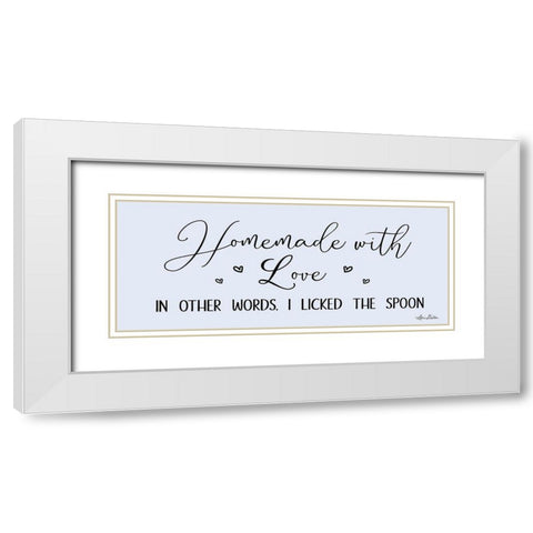 Homemade with Love White Modern Wood Framed Art Print with Double Matting by Deiter, Lori