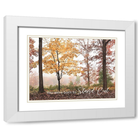 You Were Born to Stand Out White Modern Wood Framed Art Print with Double Matting by Deiter, Lori