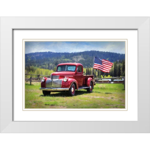 American Made II White Modern Wood Framed Art Print with Double Matting by Deiter, Lori