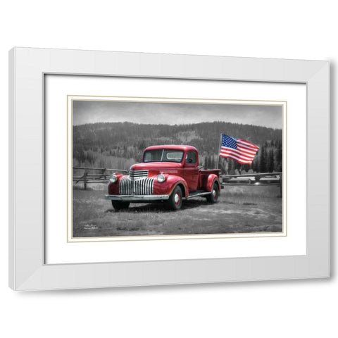 American Made II White Modern Wood Framed Art Print with Double Matting by Deiter, Lori