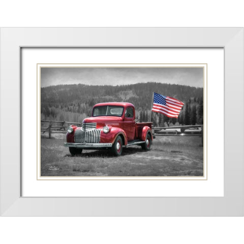 American Made II White Modern Wood Framed Art Print with Double Matting by Deiter, Lori