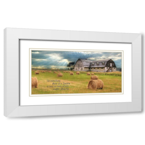 A Time to Reap White Modern Wood Framed Art Print with Double Matting by Deiter, Lori