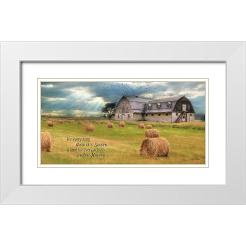 A Time to Reap White Modern Wood Framed Art Print with Double Matting by Deiter, Lori