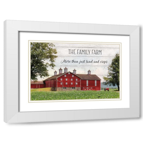The Family Farm White Modern Wood Framed Art Print with Double Matting by Deiter, Lori