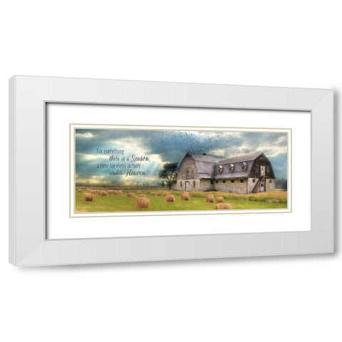 A Time to Reap White Modern Wood Framed Art Print with Double Matting by Deiter, Lori