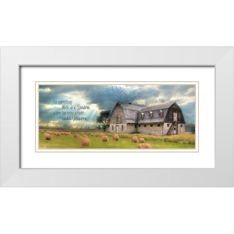 A Time to Reap White Modern Wood Framed Art Print with Double Matting by Deiter, Lori
